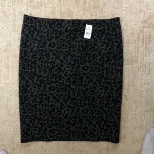 Large loft cheetah print pencil skirt NWT